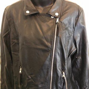 Jaclyn Smith Collection Black Moto Jacket Women's XL
